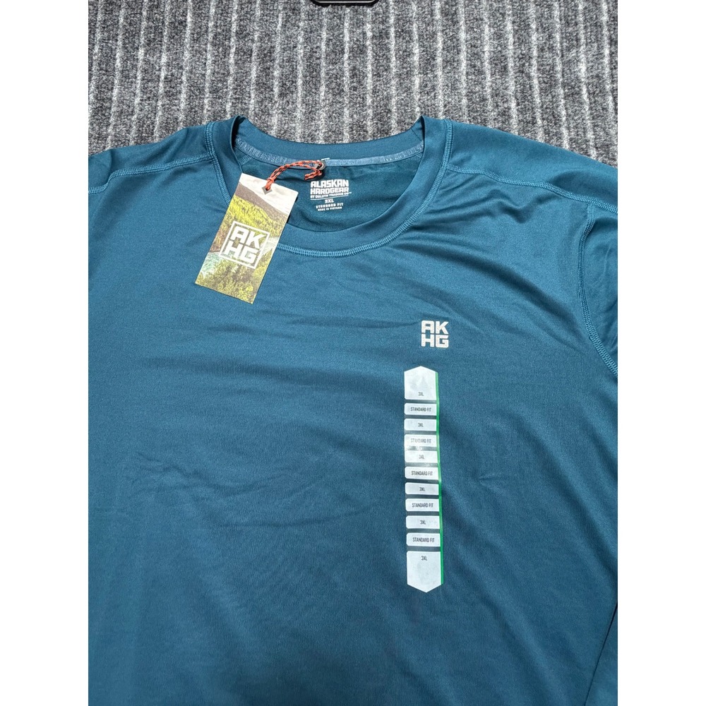 Men's AKHG Boar's Nest Base Layer Crew Shirt 3XL‎ Blue Sport Outdoors Athletic - Picture 3 of 7